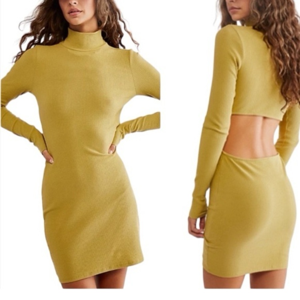 NWOT Free People Beach Guess Who’s Back Ribbed Mini Dress